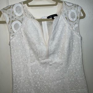 White Nanette Lepore Lace Mini Dress